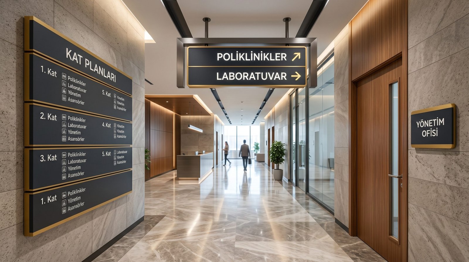 Kurumsal Yönlendirme Tabelası Keşan Kat Planı Panosu ve Asma Yön Levhaları Çözümleri