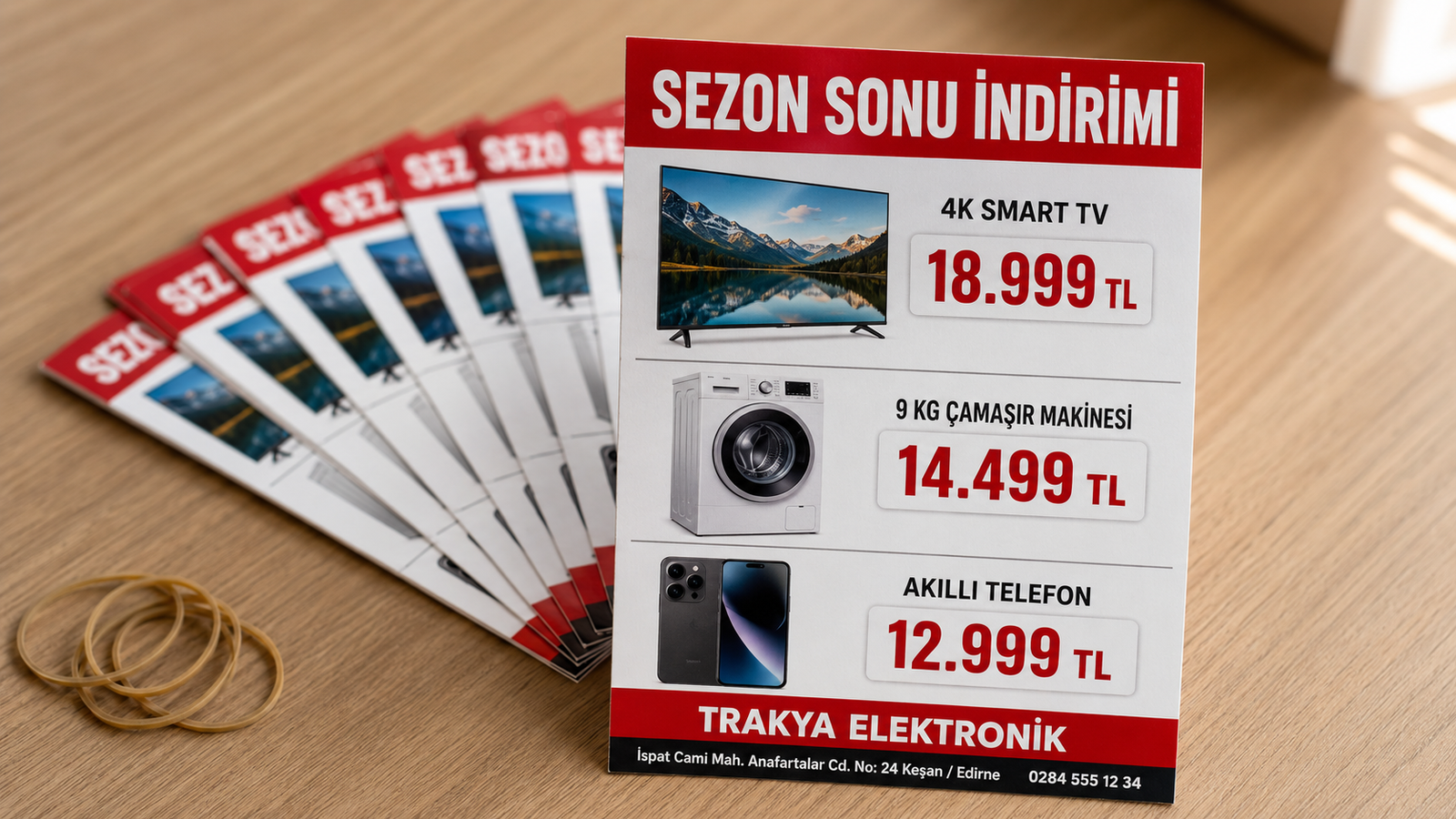 keşan el ilanı baskı kampanya indirim flyer örnekleri Nova Reklam