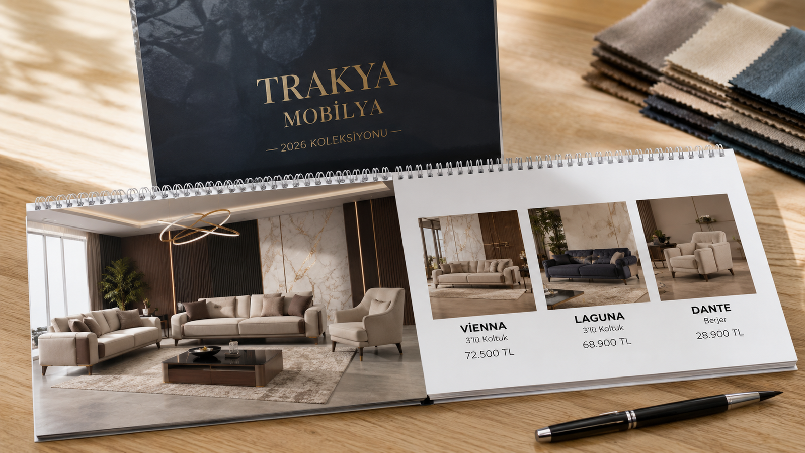 keşan katalog baskı spiralli ciltli premium ürün katalog örneği Nova Reklam