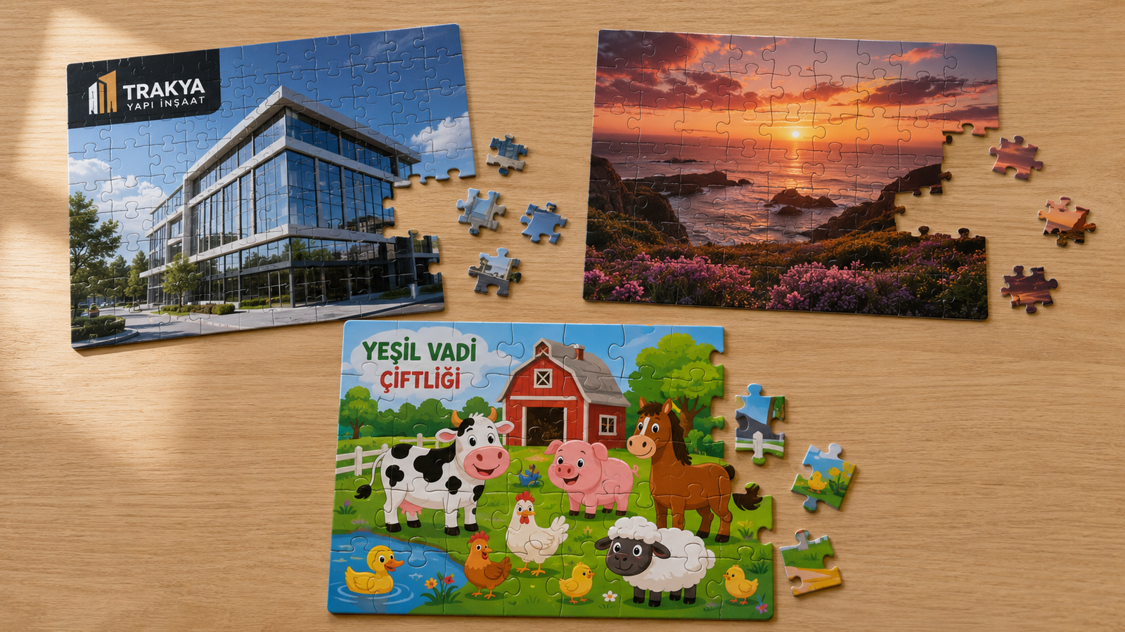 keşan yap boz baskı kişiye özel kurumsal puzzle örnekleri Nova Reklam