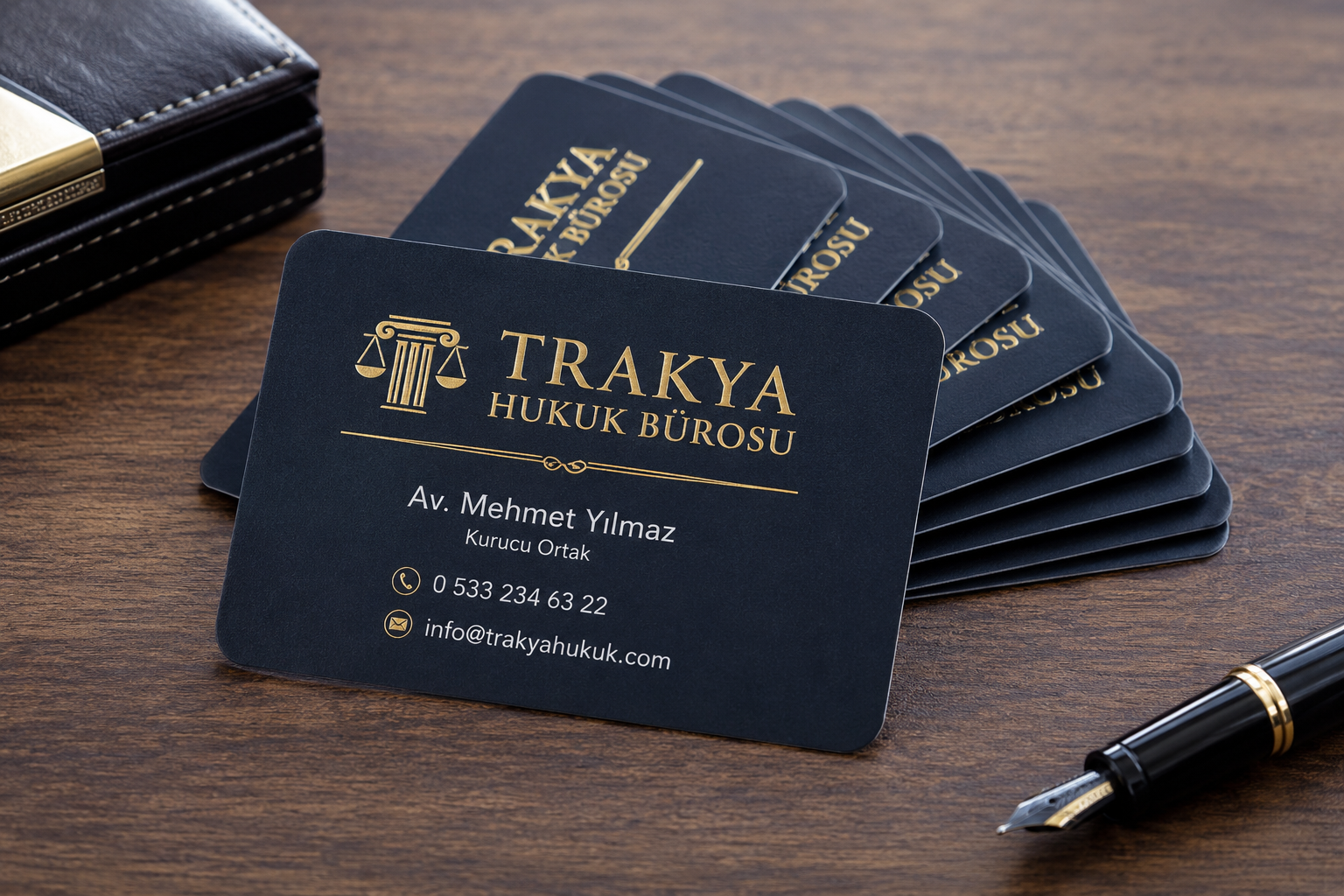 keşan kartvizit baskı gold yaldız baskılı premium kartvizit örnekleri Nova Reklam