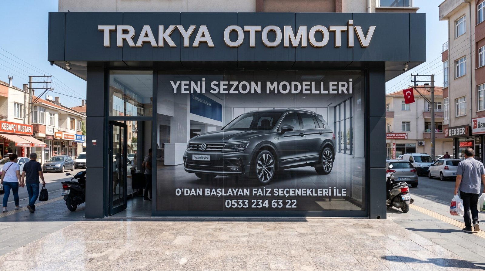 keşan one way vision otomotiv showroom camına uygulanan profesyonel tek yönlü görüş folyo Nova Reklam
