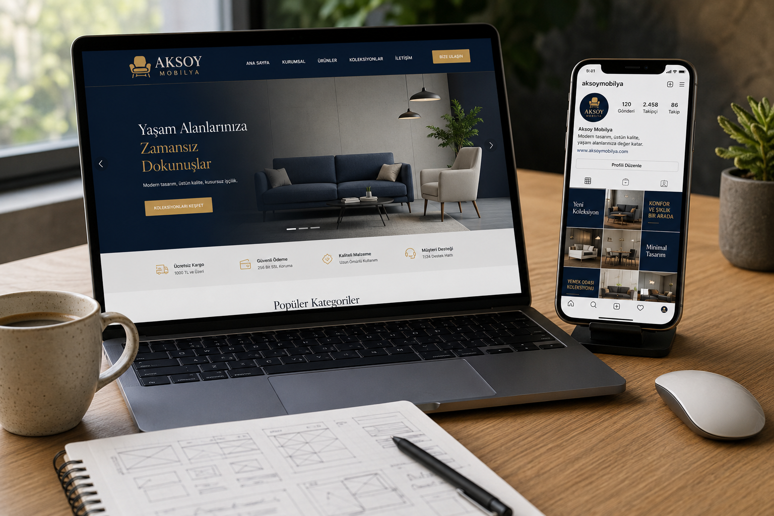 keşan web sosyal medya tasarımı kurumsal site instagram örnekleri Nova Reklam